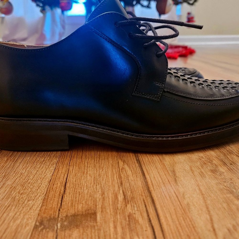 New, Only Tried On, Late 1960s Style Derby Weave Men's Dress Shoe US 11